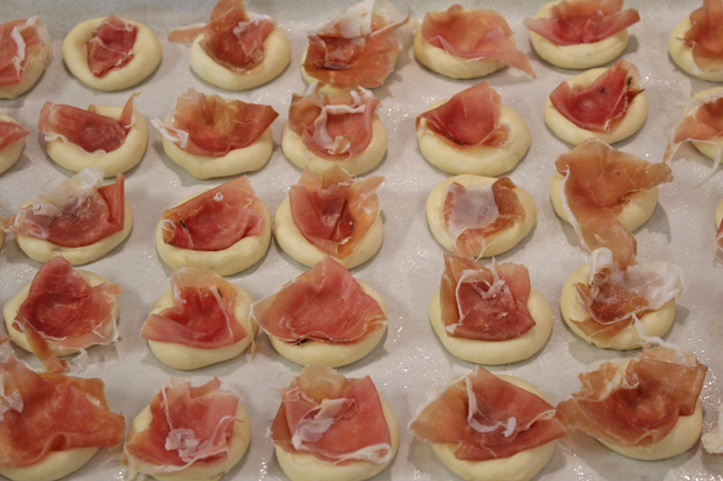 Brioche Bites with Prosciutto