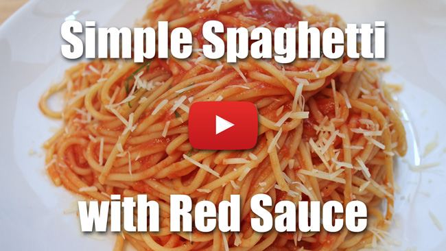 Simple Pasta With Red Sauce - Video