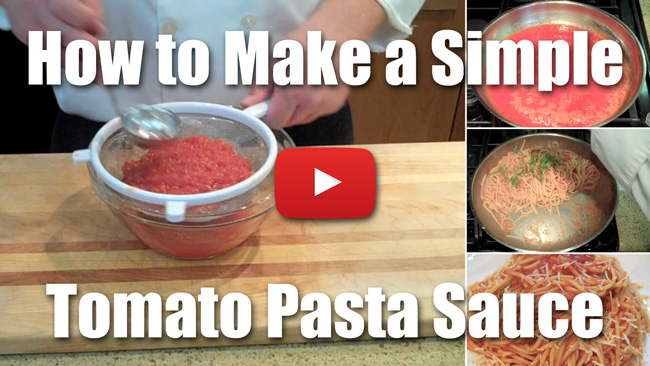 How to Make a Simple Tomato Sauce for Pizza and Pasta - Video Technique