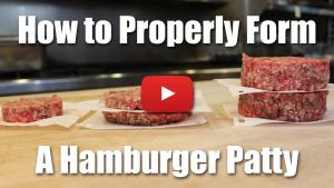 How to Make a Hambuger Patty Video Thumbnail