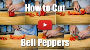 How to Slice, Cut, Julienne, and Dice a Bell Pepper - Culinary Knife Skills Video