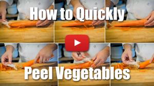 How to Quickly Peel Vegetables Like a Professional Chef