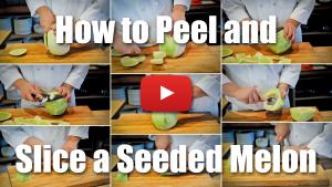 How to Peel and Slice a Seeded Melon Like a Professional Chef - Video Technique