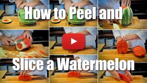 How to Peel and Slice a Watermelon - Culinary Knife Skills