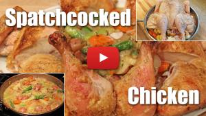 Spatchcocked Chicken with Glazed Vegetabels - Video